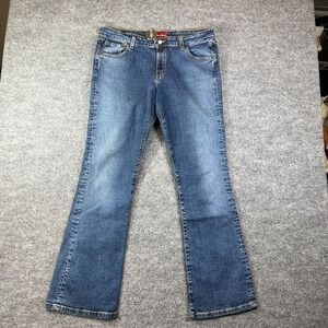 Levi's 518 Superlow Bootcut Jeans Womens 13 Blue Denim Stretch Classic - 36X31.5